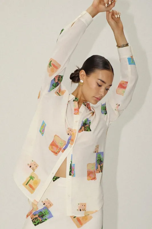 palm springs blouse - cream