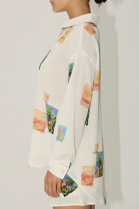 palm springs blouse - cream