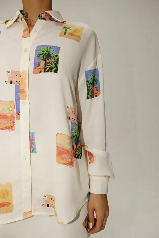palm springs blouse - cream