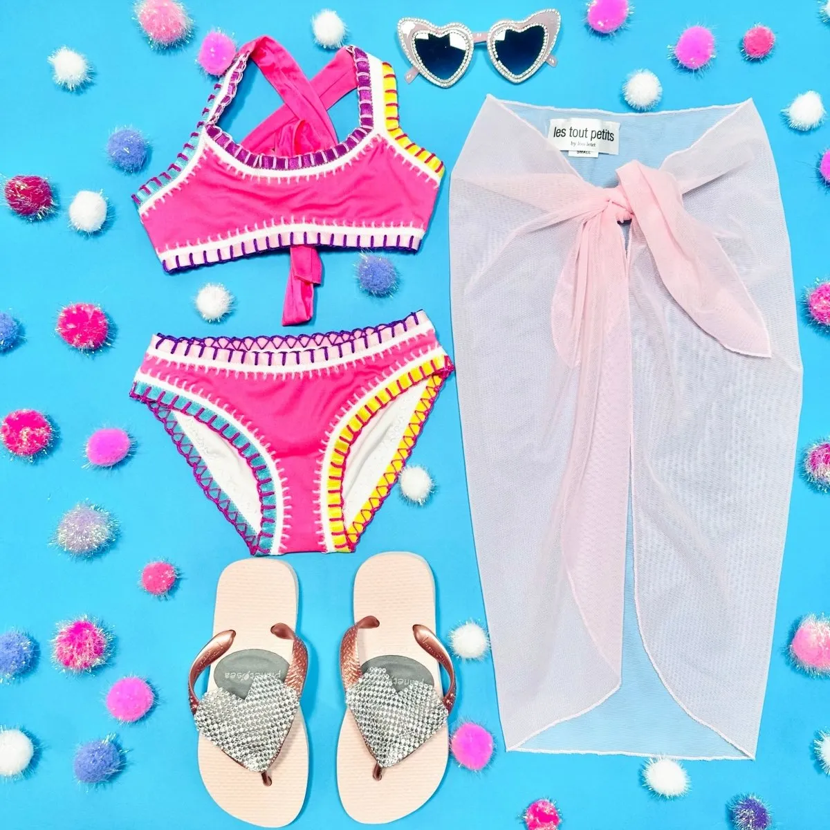 PASTEL SHEER SARONG WRAP COVER UP
