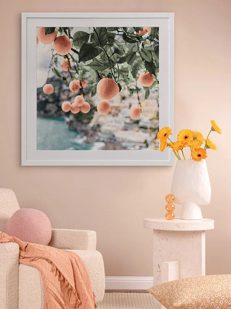 Peachy Dreams Framed Art Print