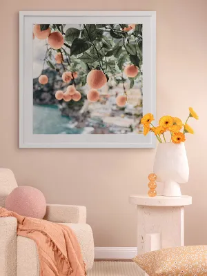 Peachy Dreams Framed Art Print