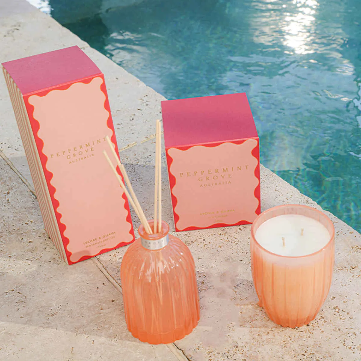 Peppermint Grove Australia Lychee & Guava Candle Limited Edition 370g