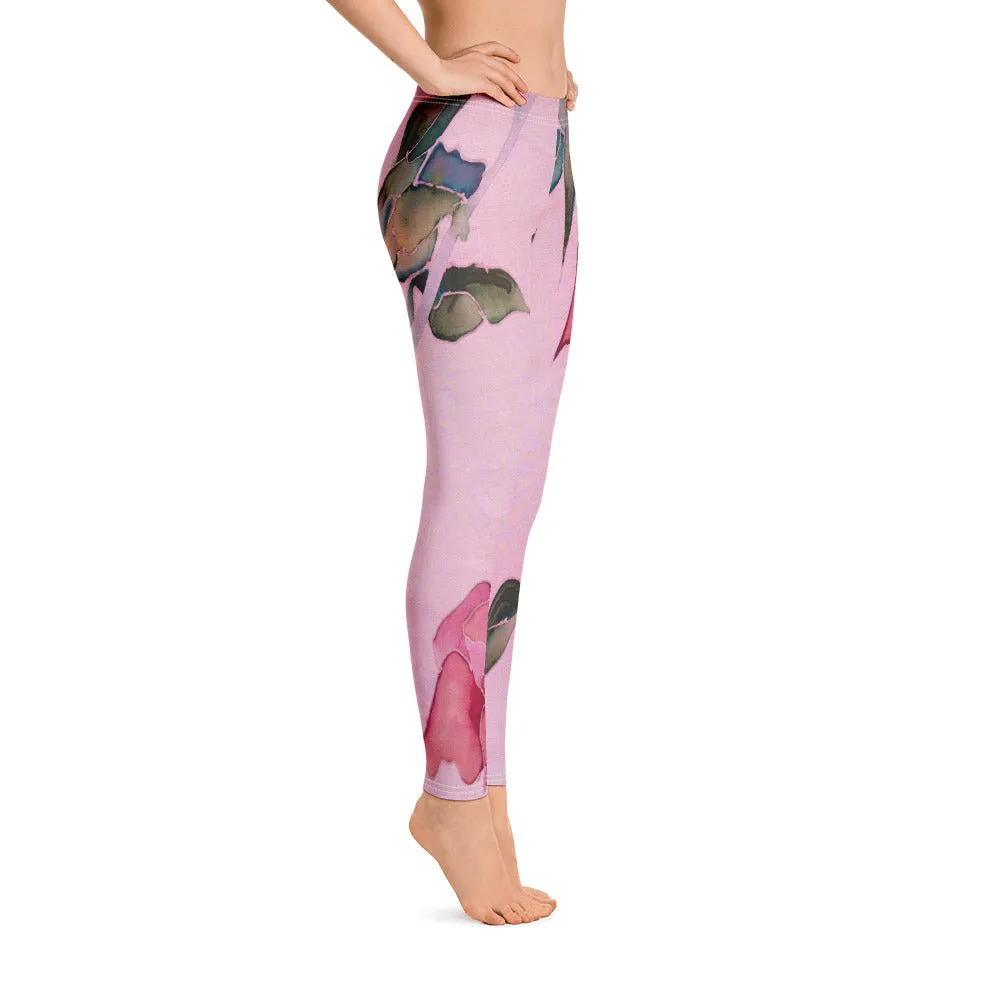 Pink Rose Leggings