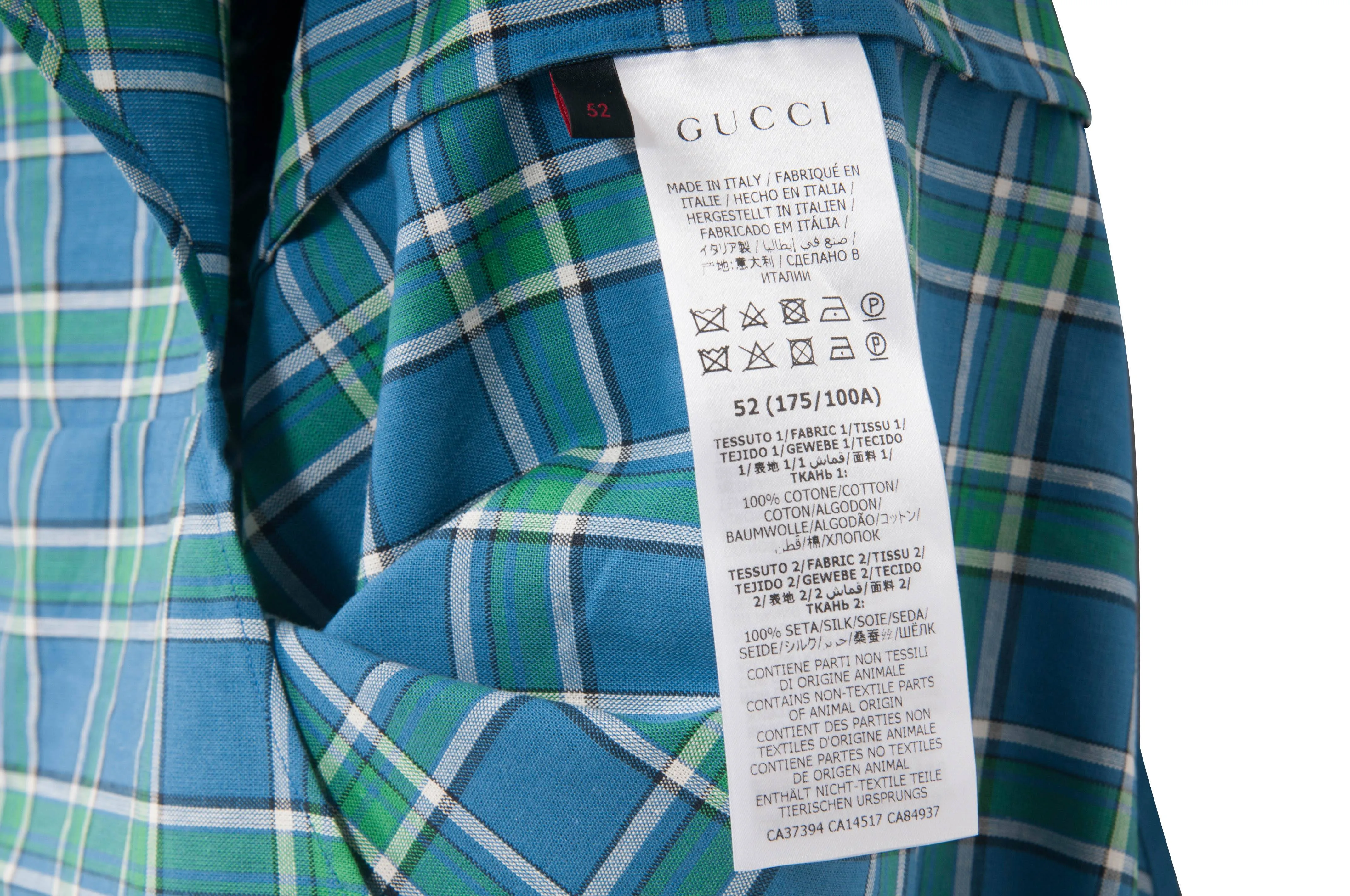 Plaid Button Down w/ Floral Silk Back