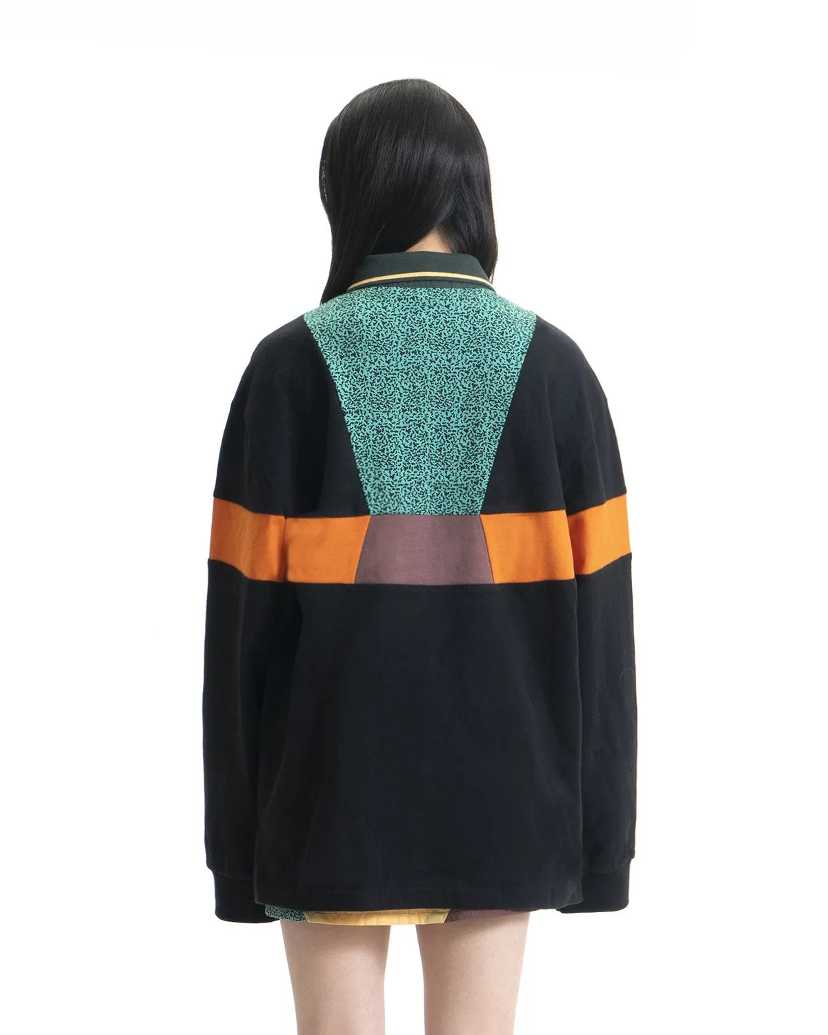 Prince x Brain Dead Invert Long Sleeve Rugby - Black