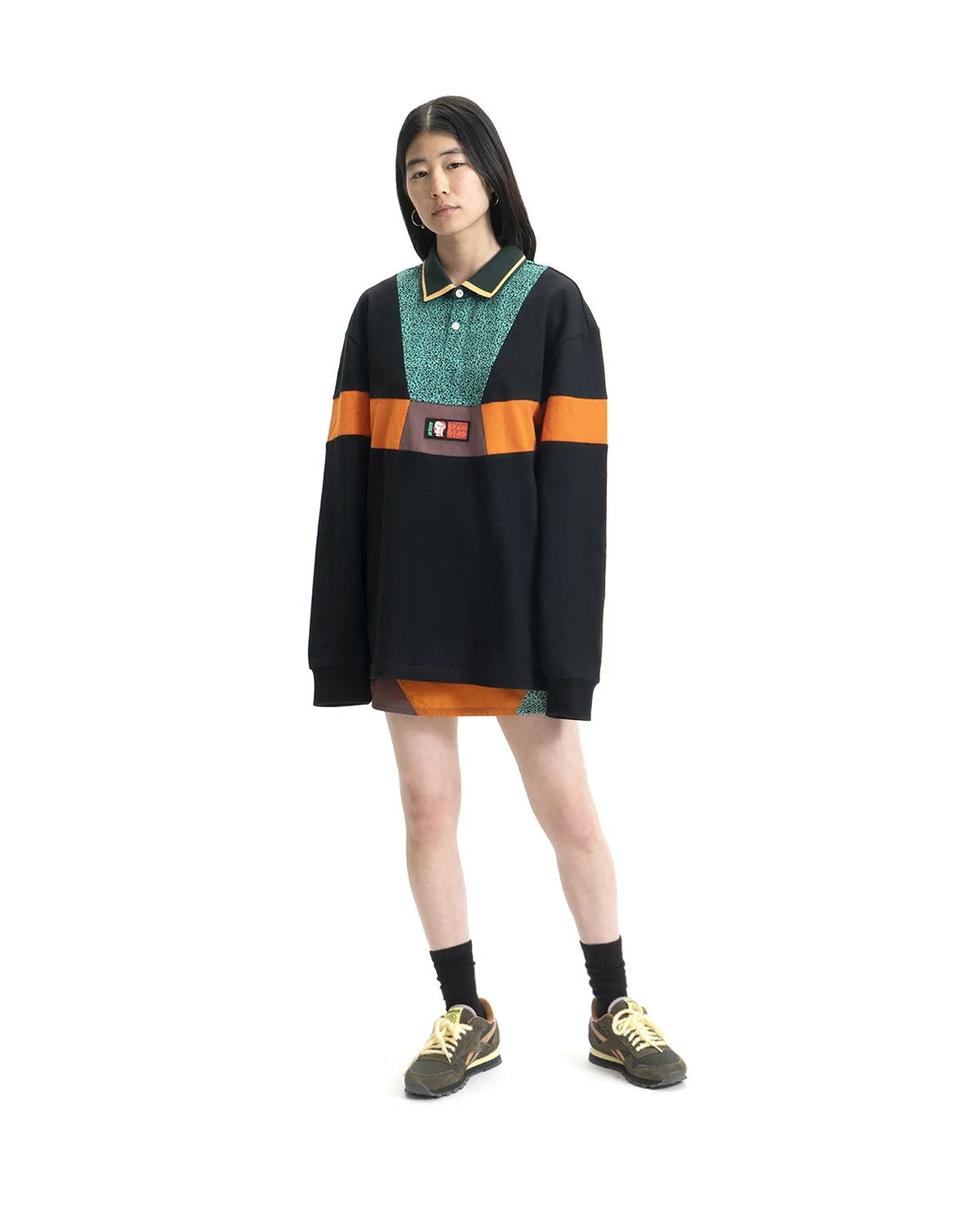 Prince x Brain Dead Invert Long Sleeve Rugby - Black