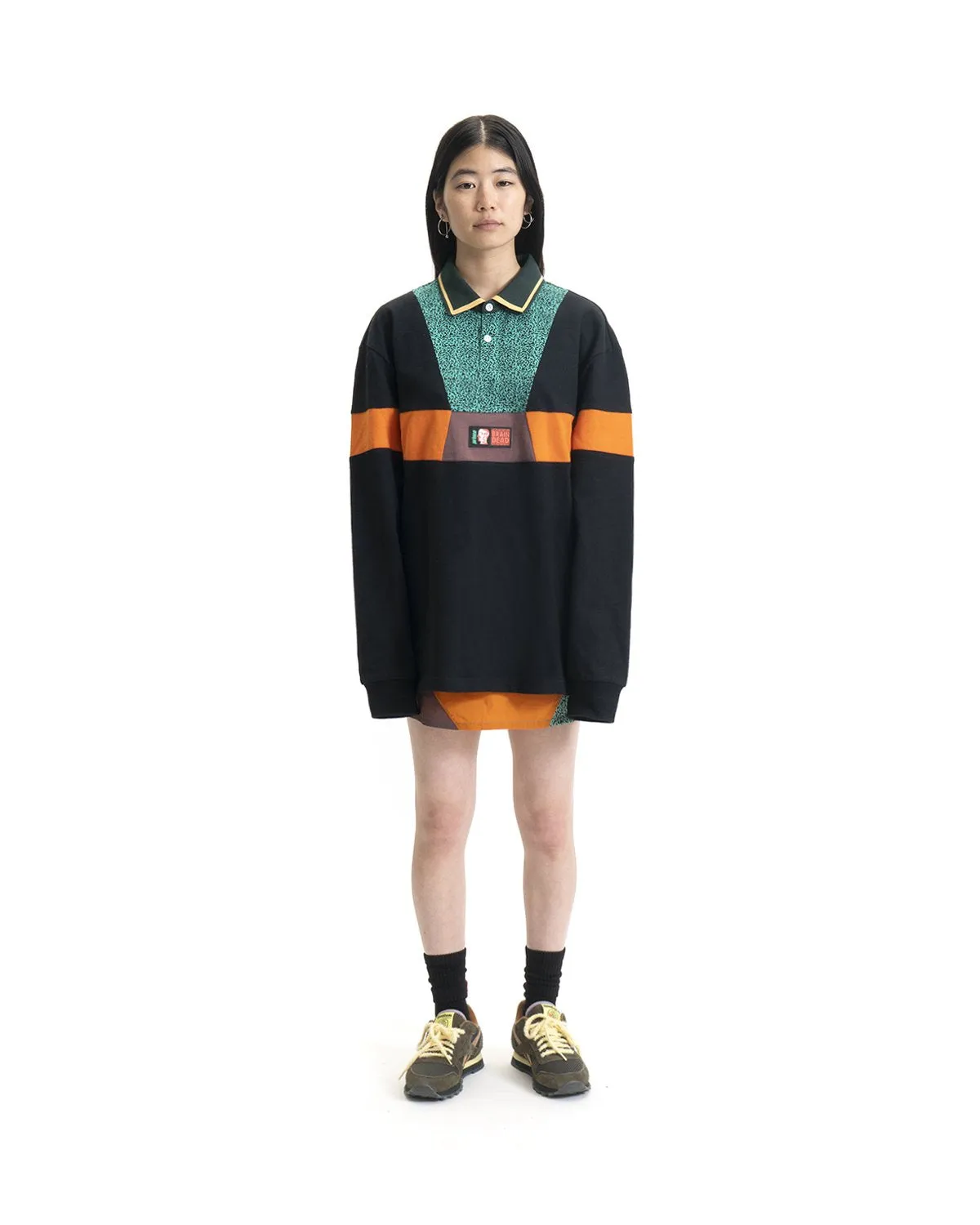 Prince x Brain Dead Invert Long Sleeve Rugby - Black