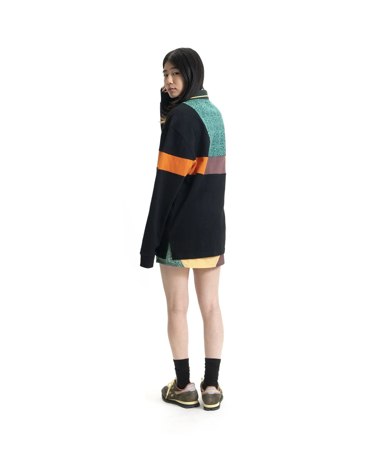 Prince x Brain Dead Invert Long Sleeve Rugby - Black