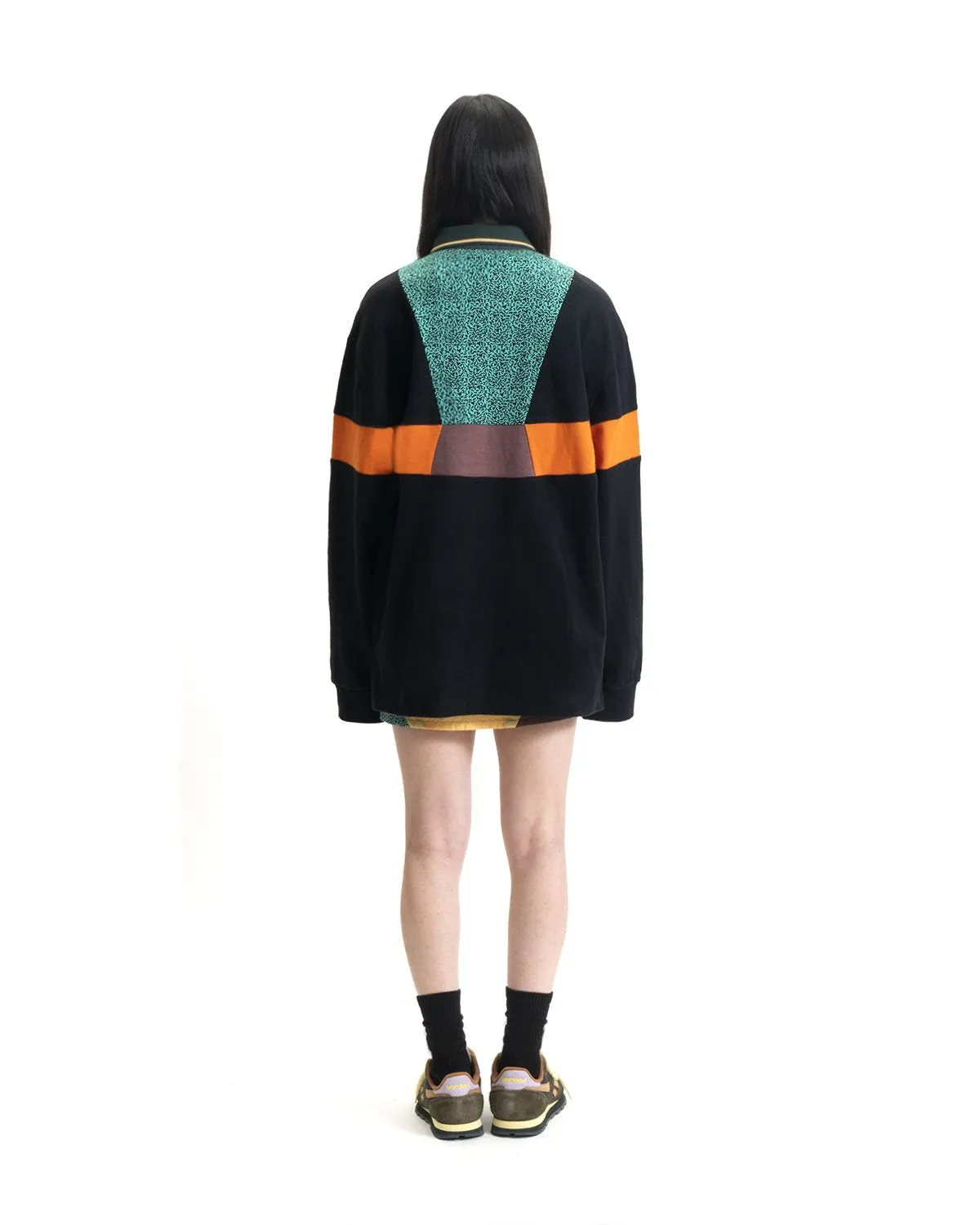 Prince x Brain Dead Invert Long Sleeve Rugby - Black