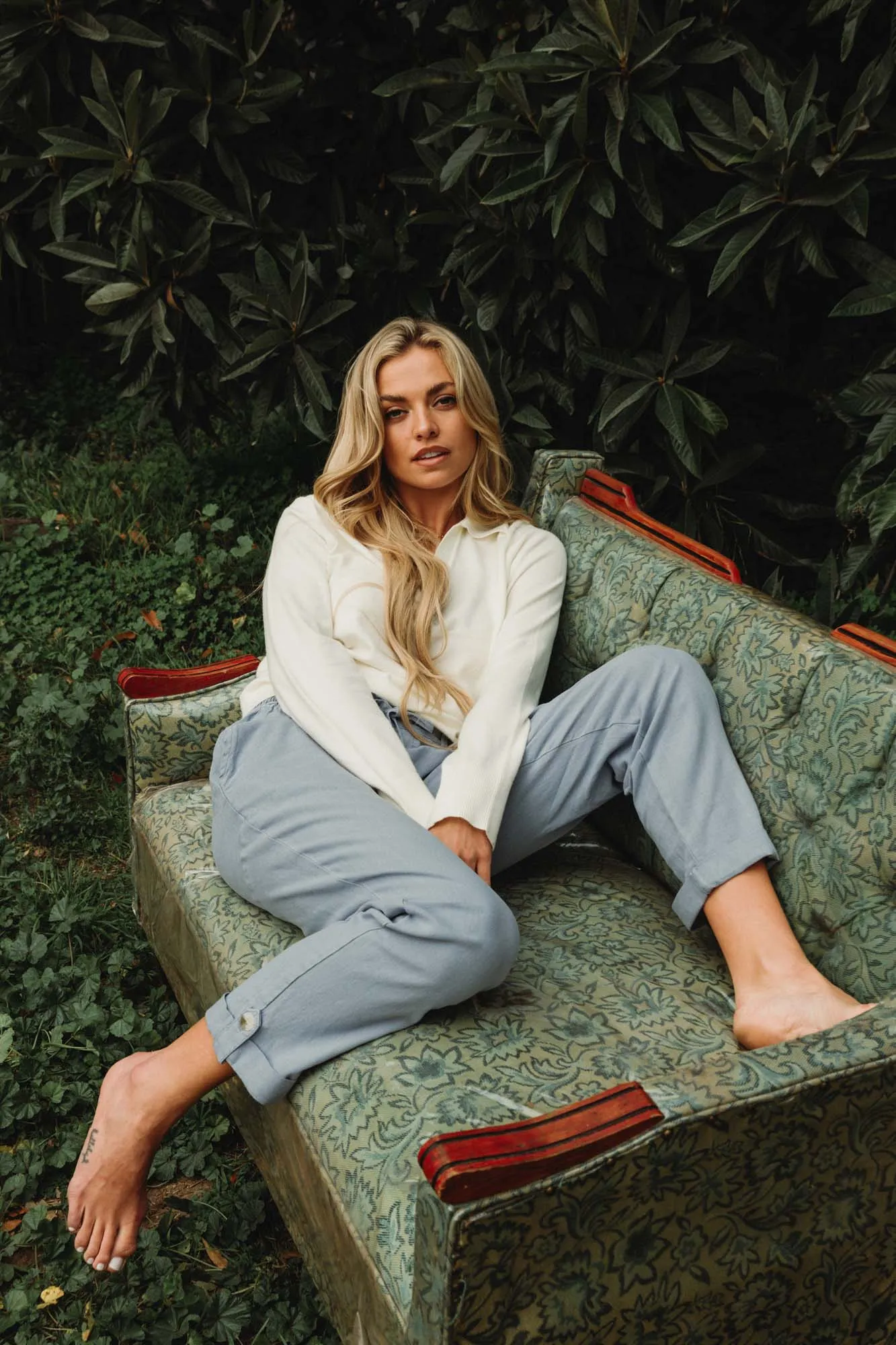 PULL ON CONVERTIBLE PANT - BLUE