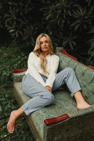 PULL ON CONVERTIBLE PANT - BLUE