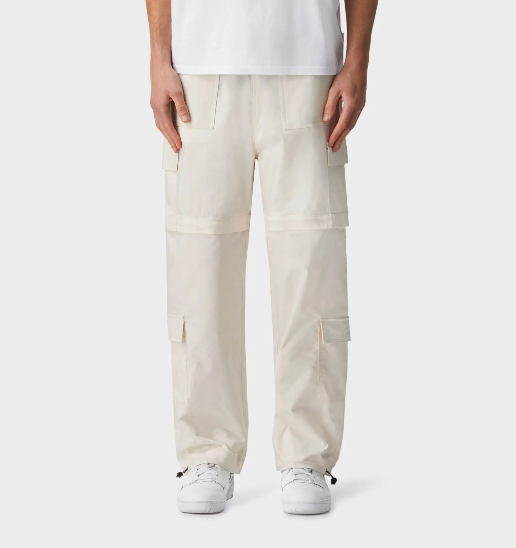 Reggie Convertible Cargo Pant - Off White