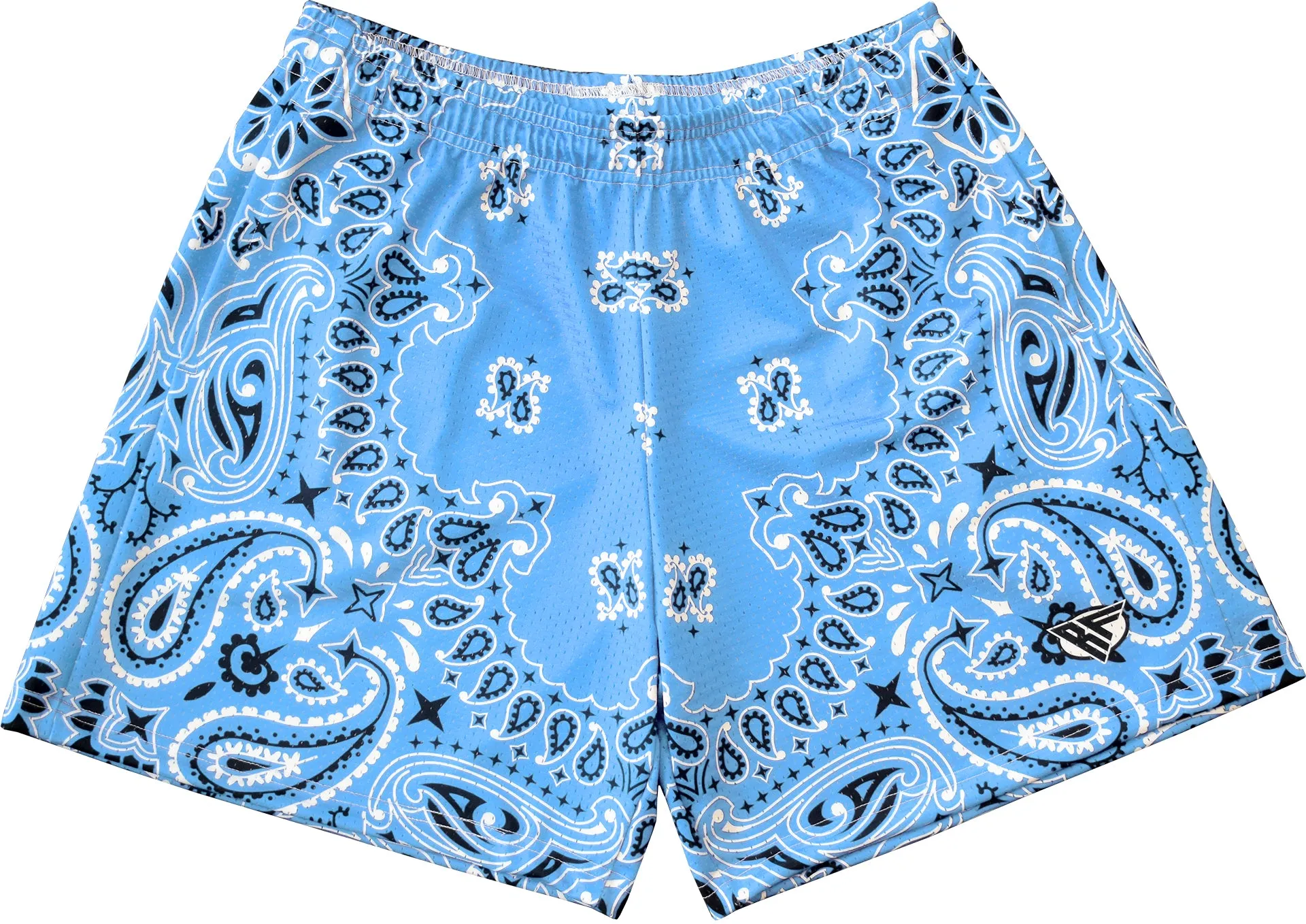 RF Mesh Bandana Shorts - Sky Blue