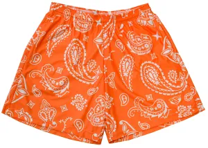 RF Mesh Summer Paisley Shorts - Orange