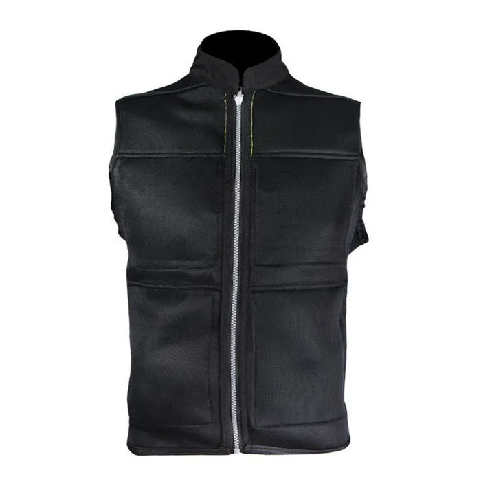 RidingTribe Reflective Waterproof Riding Safety Vest - Black   Orange