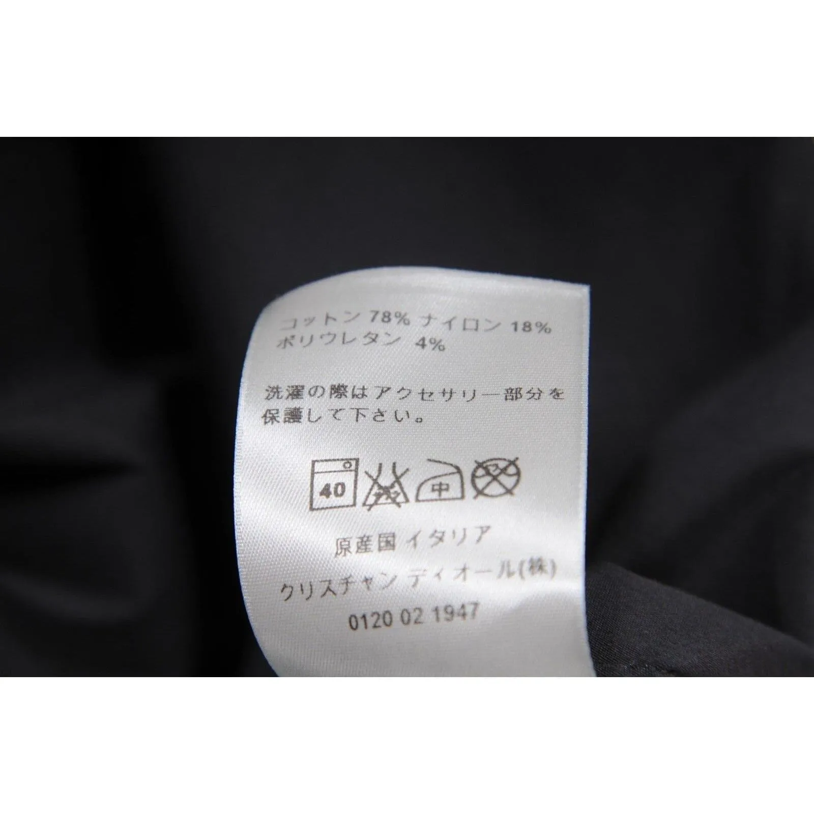 Ring Snap Button Down Shirt Black Cotton Stretch Long Sleeve