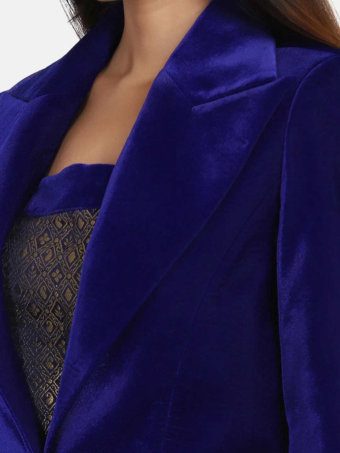 Royal Blue Velvet Pant & Suit