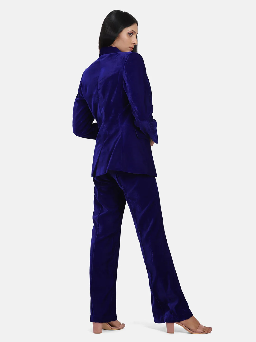 Royal Blue Velvet Pant & Suit