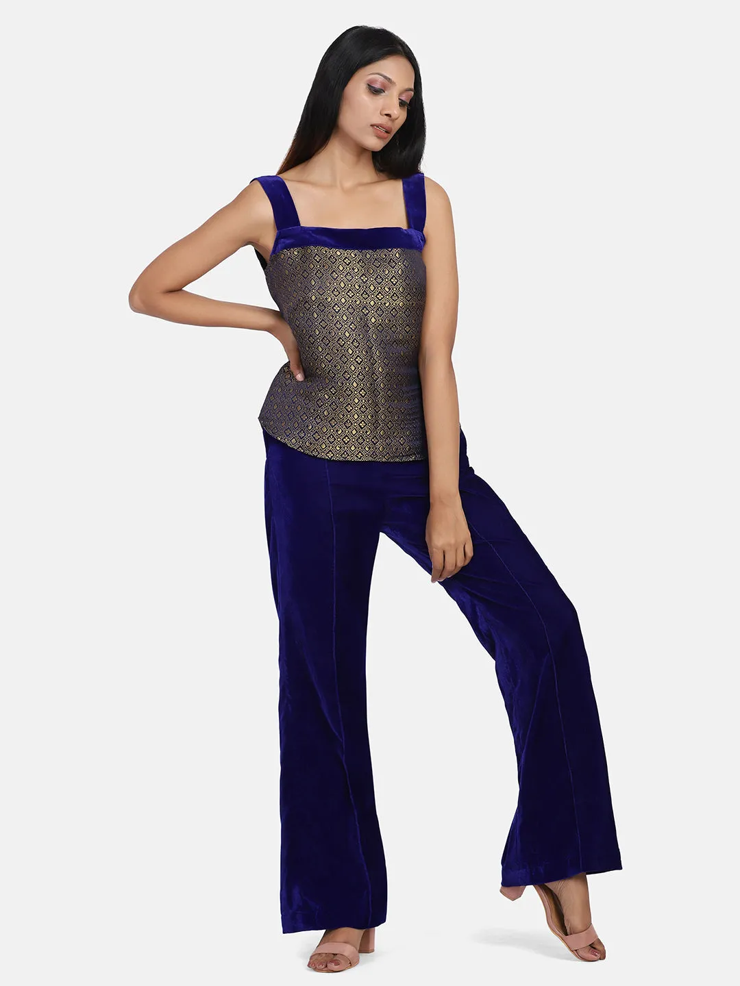 Royal Blue Velvet Pant & Suit