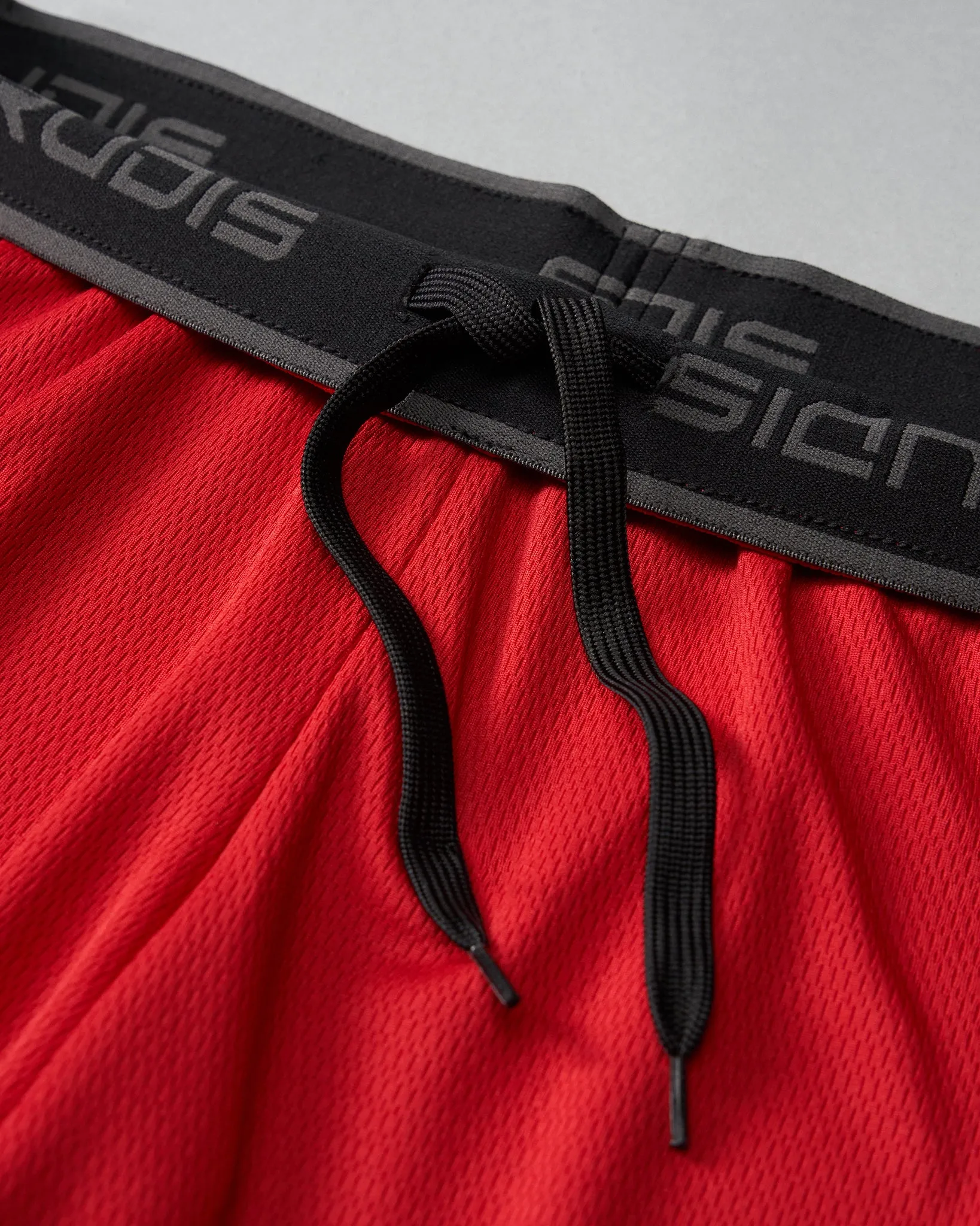 RUDIS 8" Mesh Shorts - Red