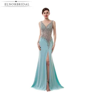 Sexy Backless Prom Robe Dresses