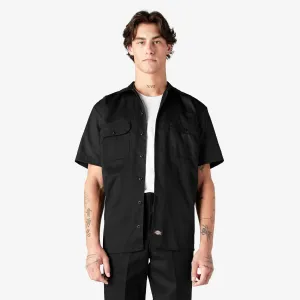 Short Sleeve Work Shirt, Black