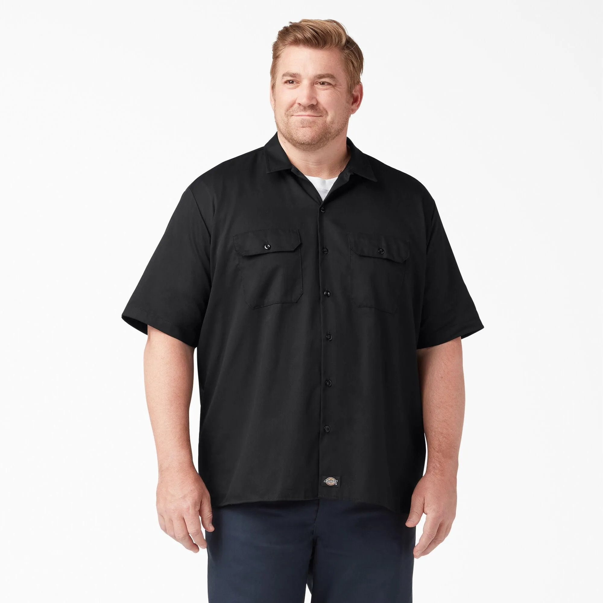 Short Sleeve Work Shirt, Black