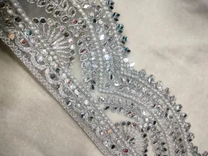 Silver Scalloped Mirror Trim