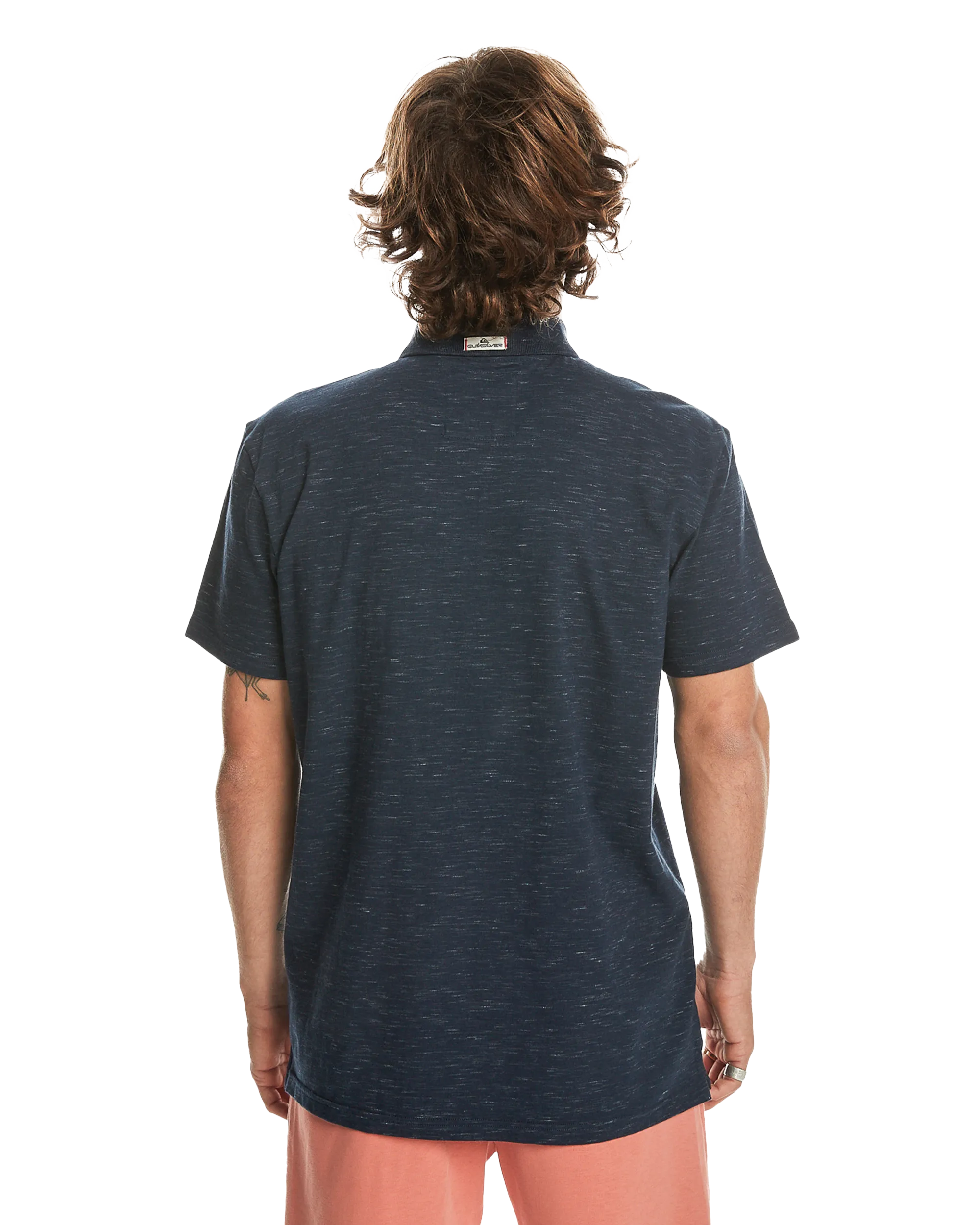 Stretch Polo Shirt in Navy Blazer