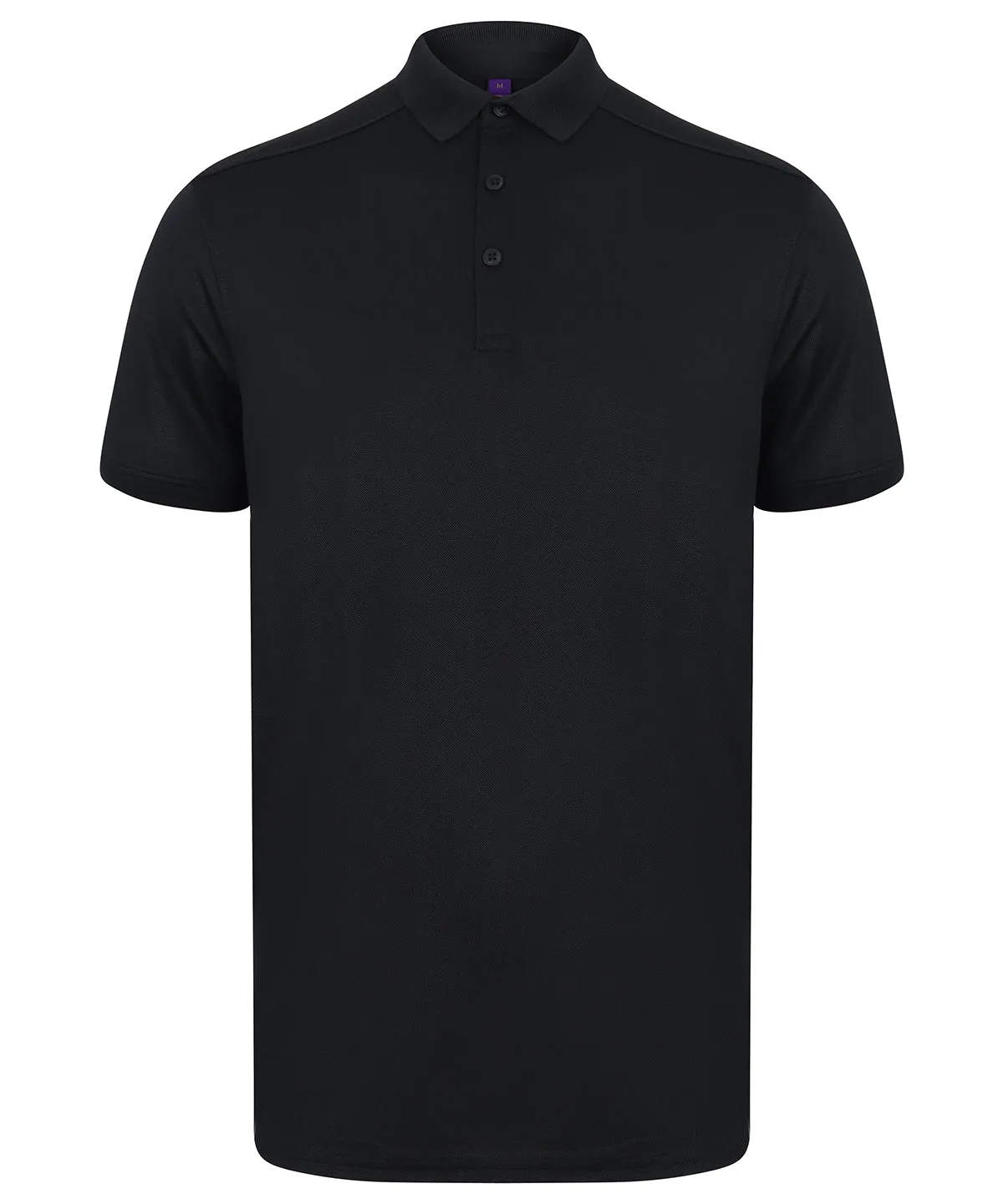 Stretch polo shirt with wicking finish (slim fit) | Navy