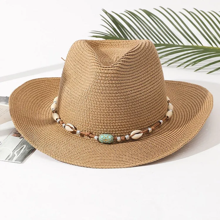 Summer Straw Cowboy Hat