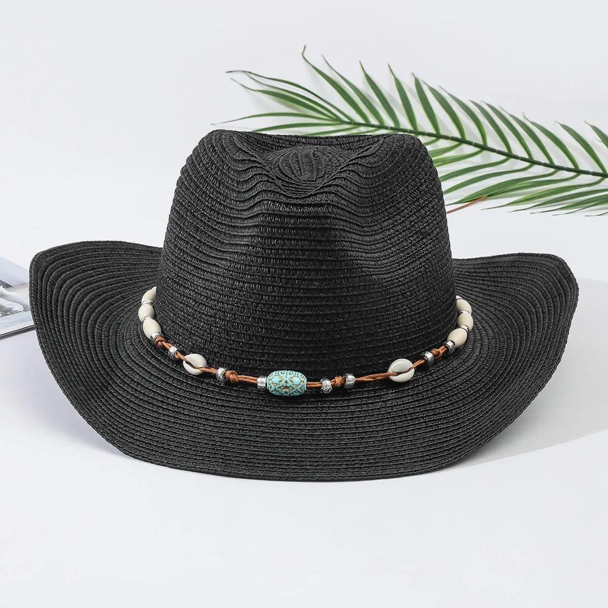 Summer Straw Cowboy Hat
