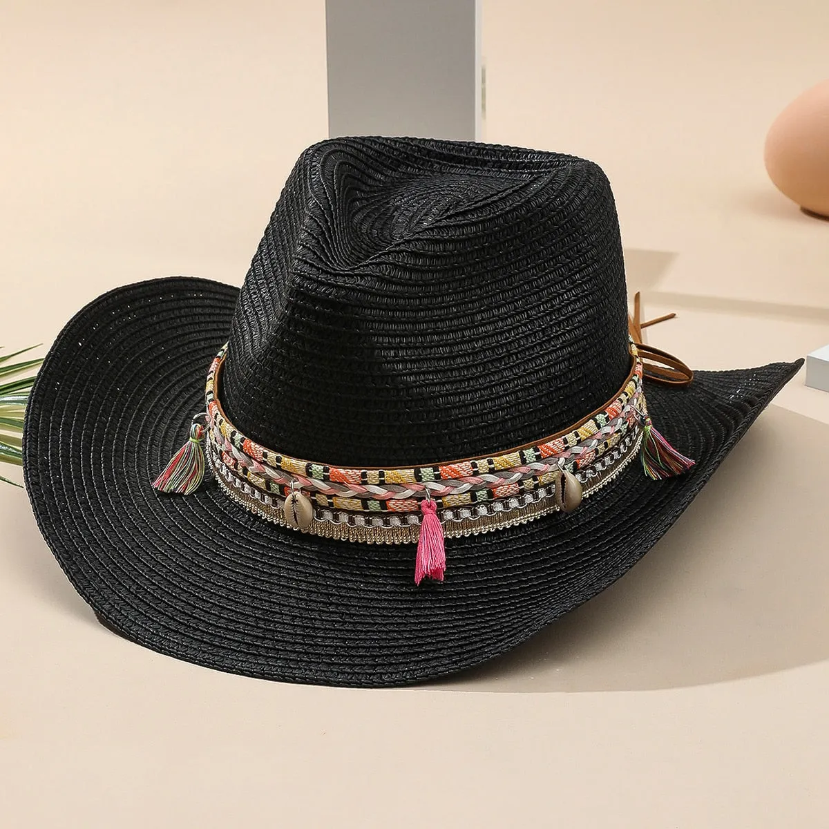Summer Straw Cowboy Hat
