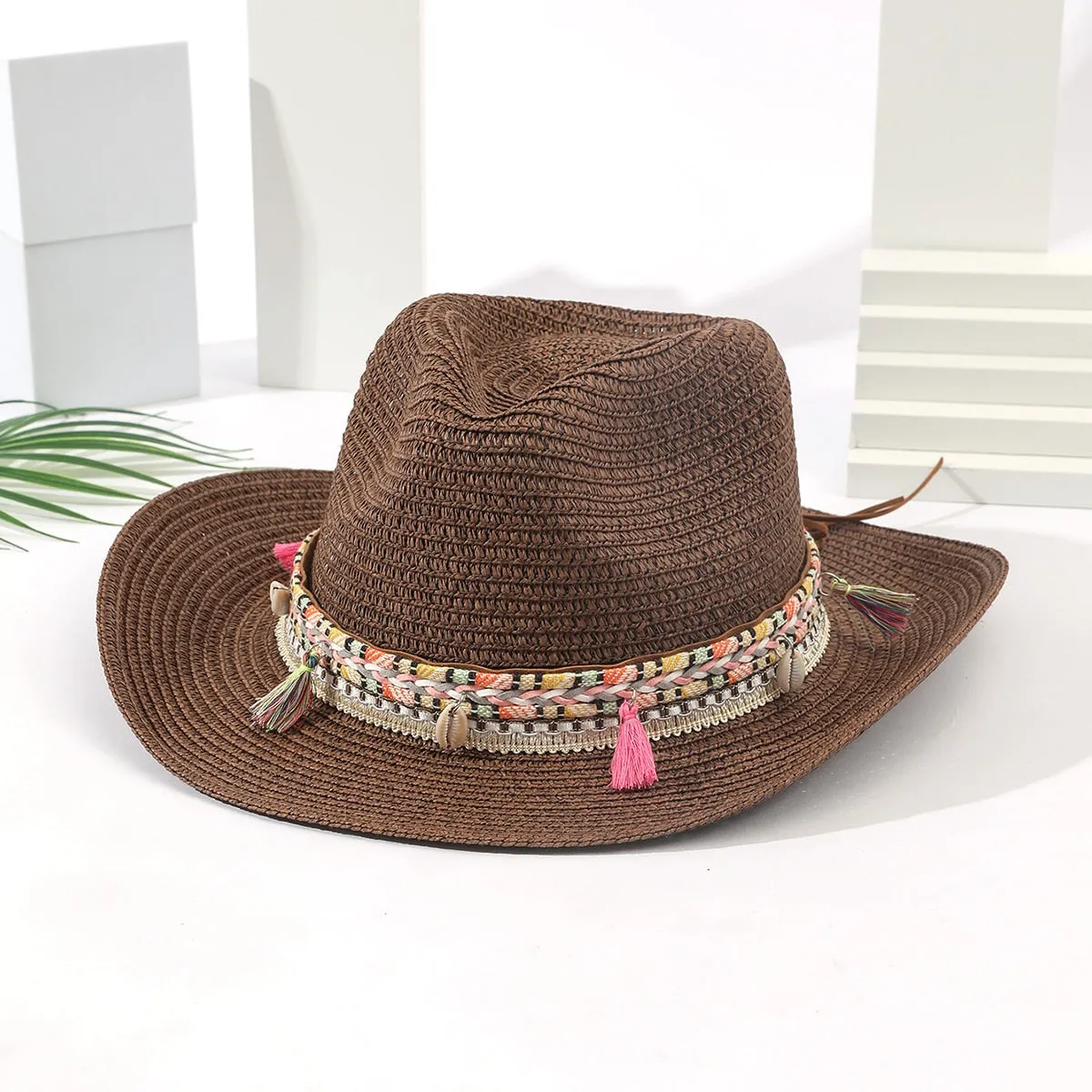 Summer Straw Cowboy Hat