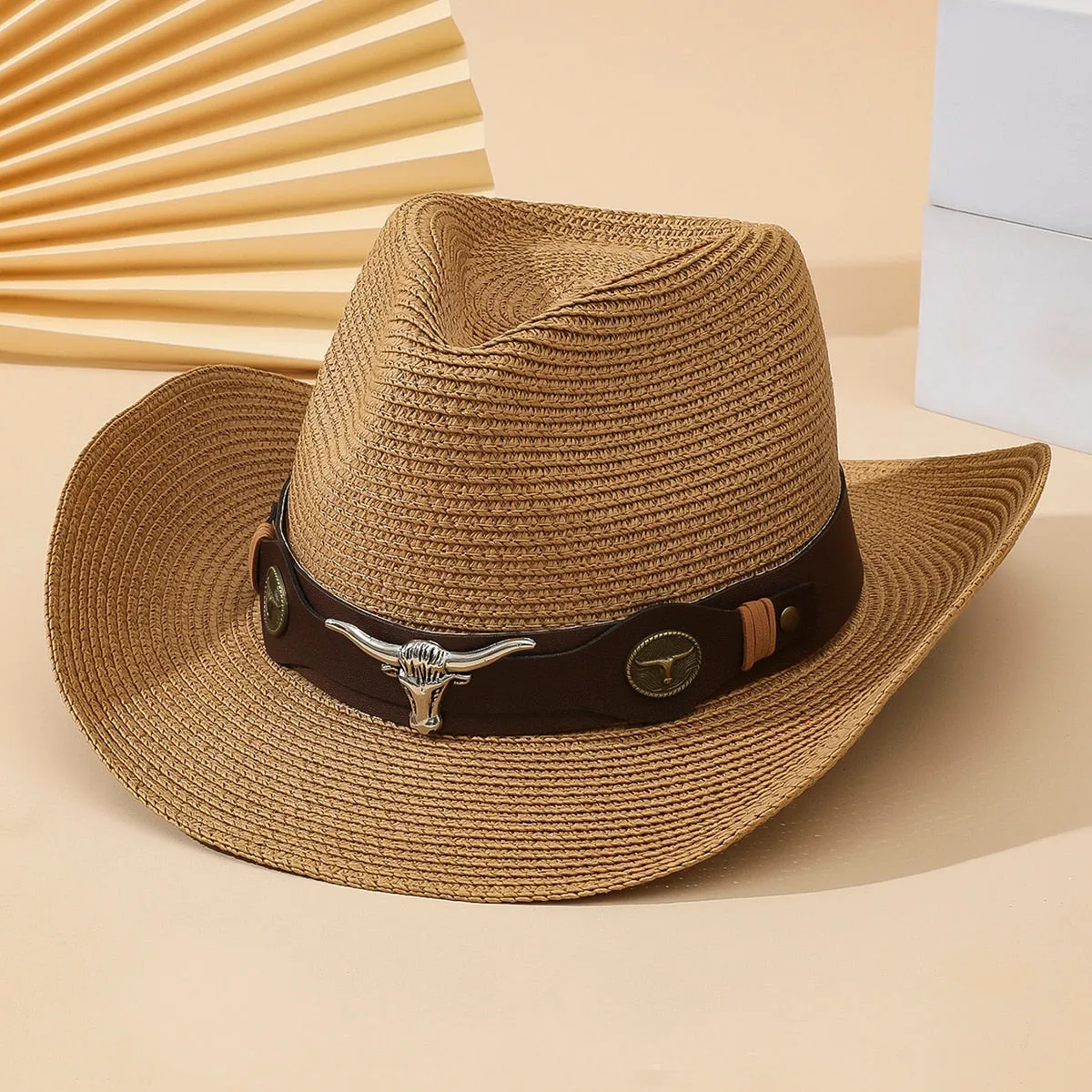 Summer Straw Cowboy Hat