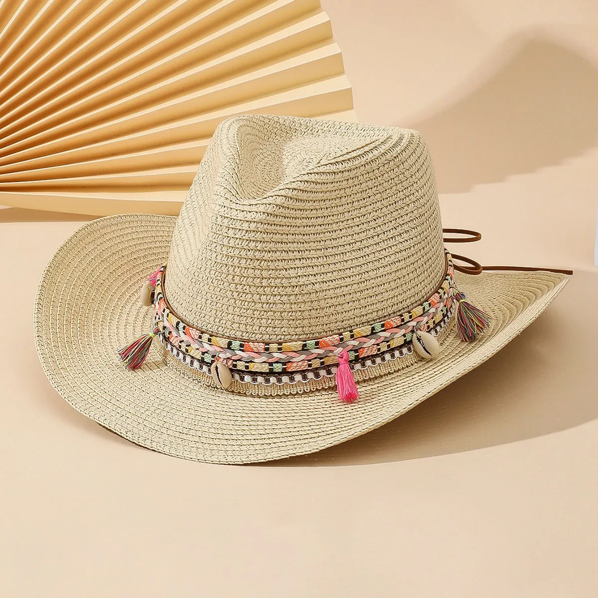 Summer Straw Cowboy Hat