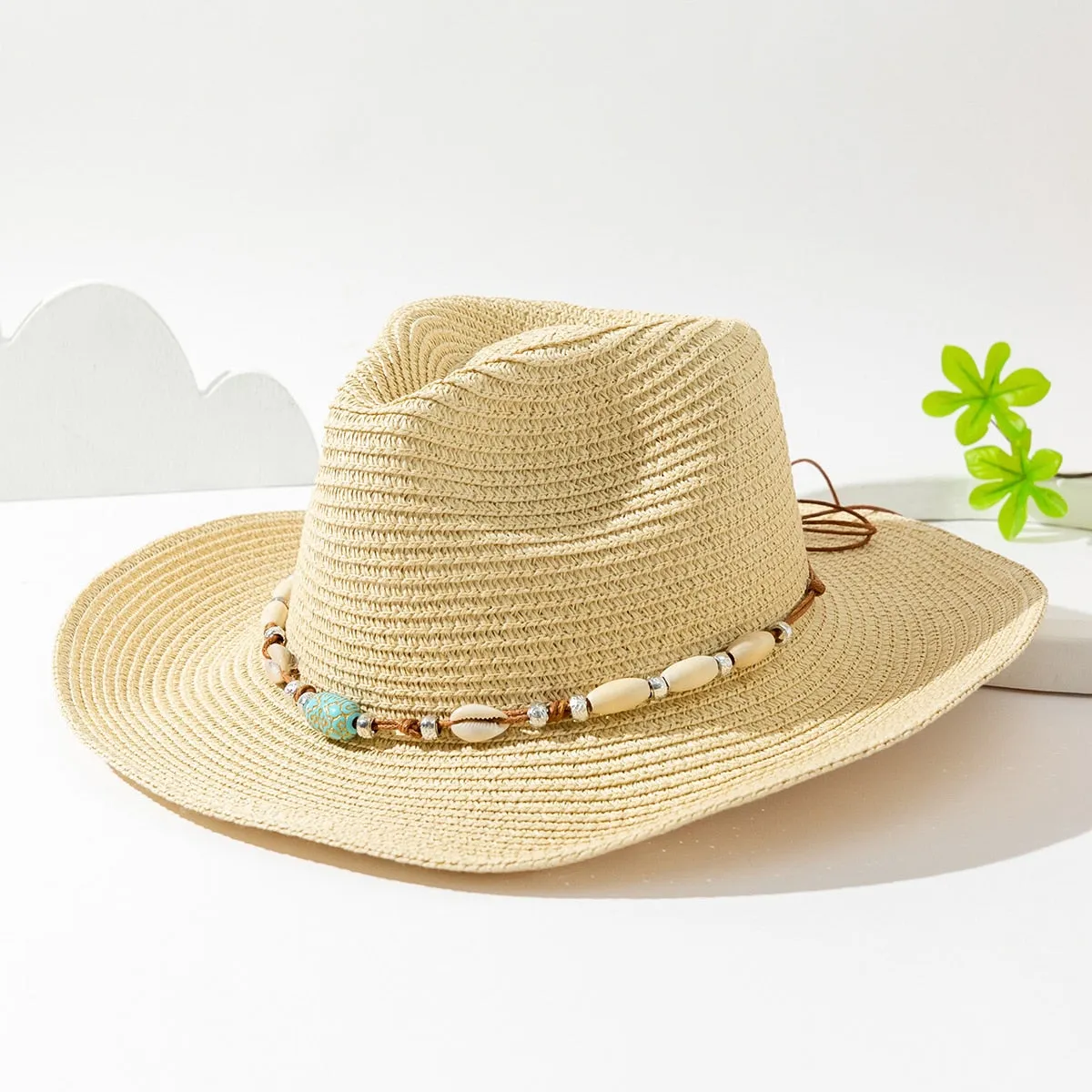 Summer Straw Cowboy Hat