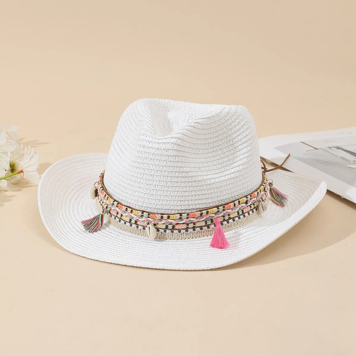 Summer Straw Cowboy Hat