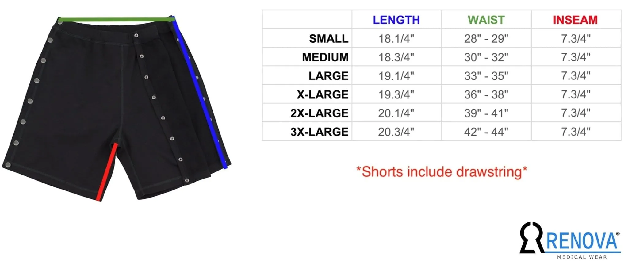 Surgery Tearaway Shorts | Tearaway Shorts for Easy Recovery
