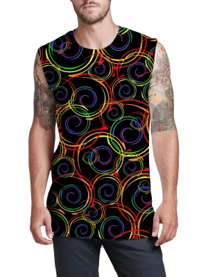 Swirl Abstract Men's Muscle Tank