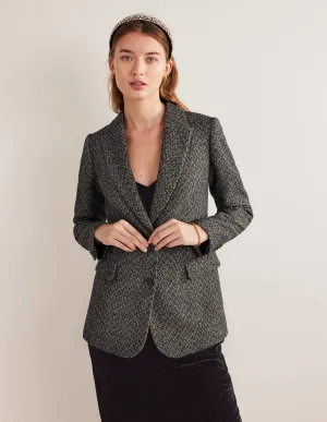 The Brighton Wool Blazer-Herringbone