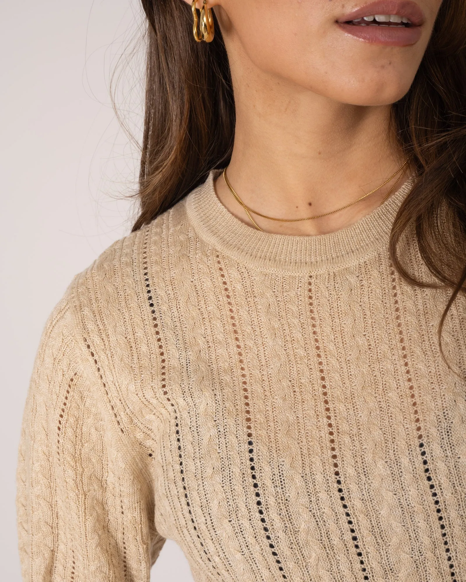 TILTIL Lea Knit Beige One Size
