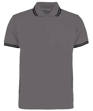 Tipped collar polo (classic fit) | Charcoal/Black