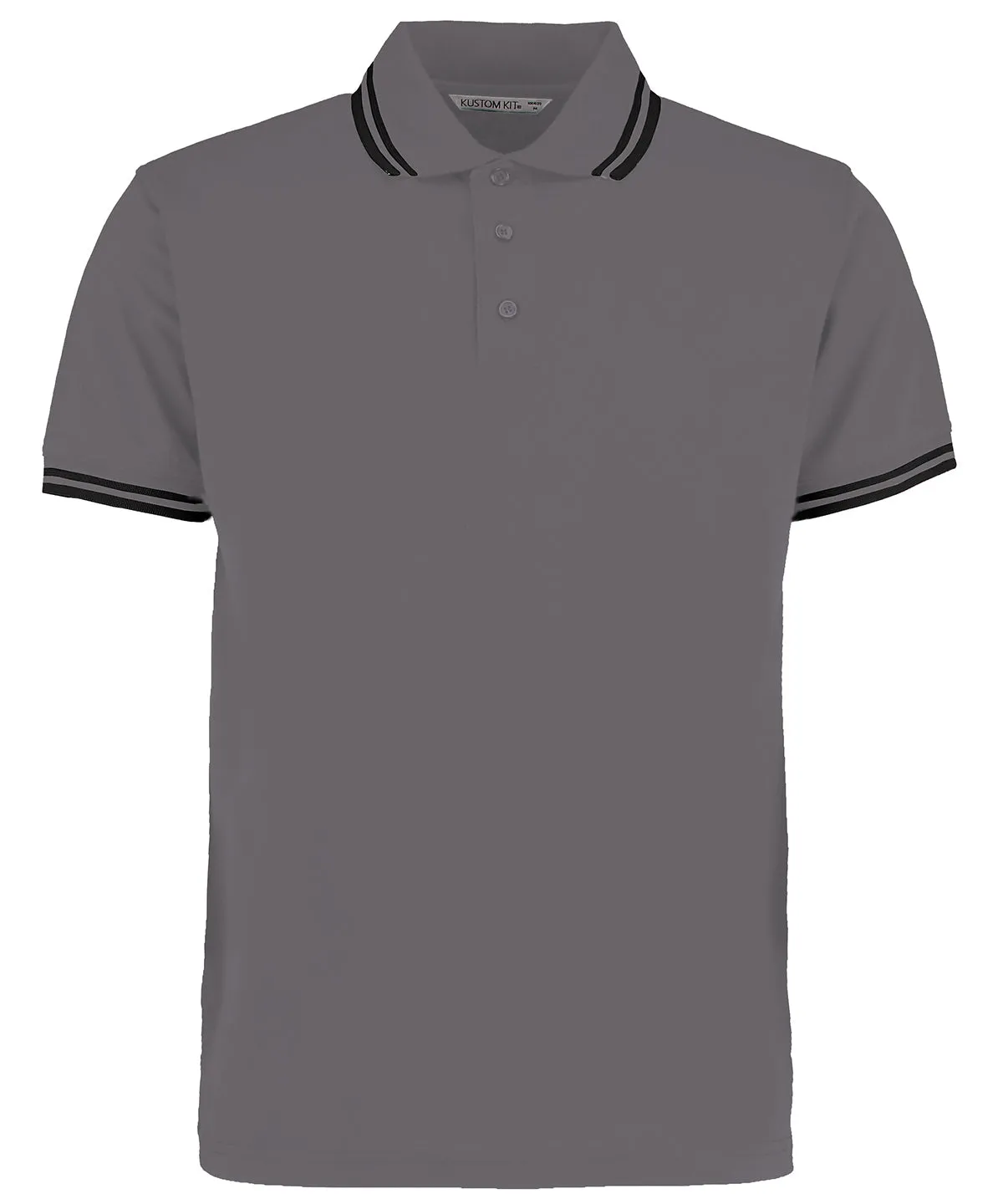 Tipped collar polo (classic fit) | Charcoal/Black
