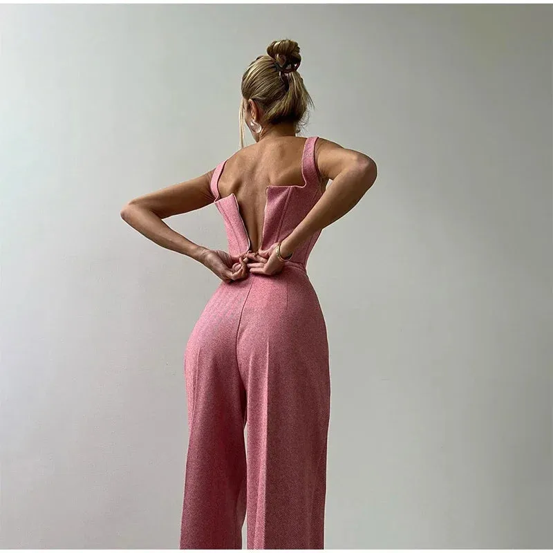 Trendy 3-Piece Women’s Structured Suit with Corset Top & Blazer