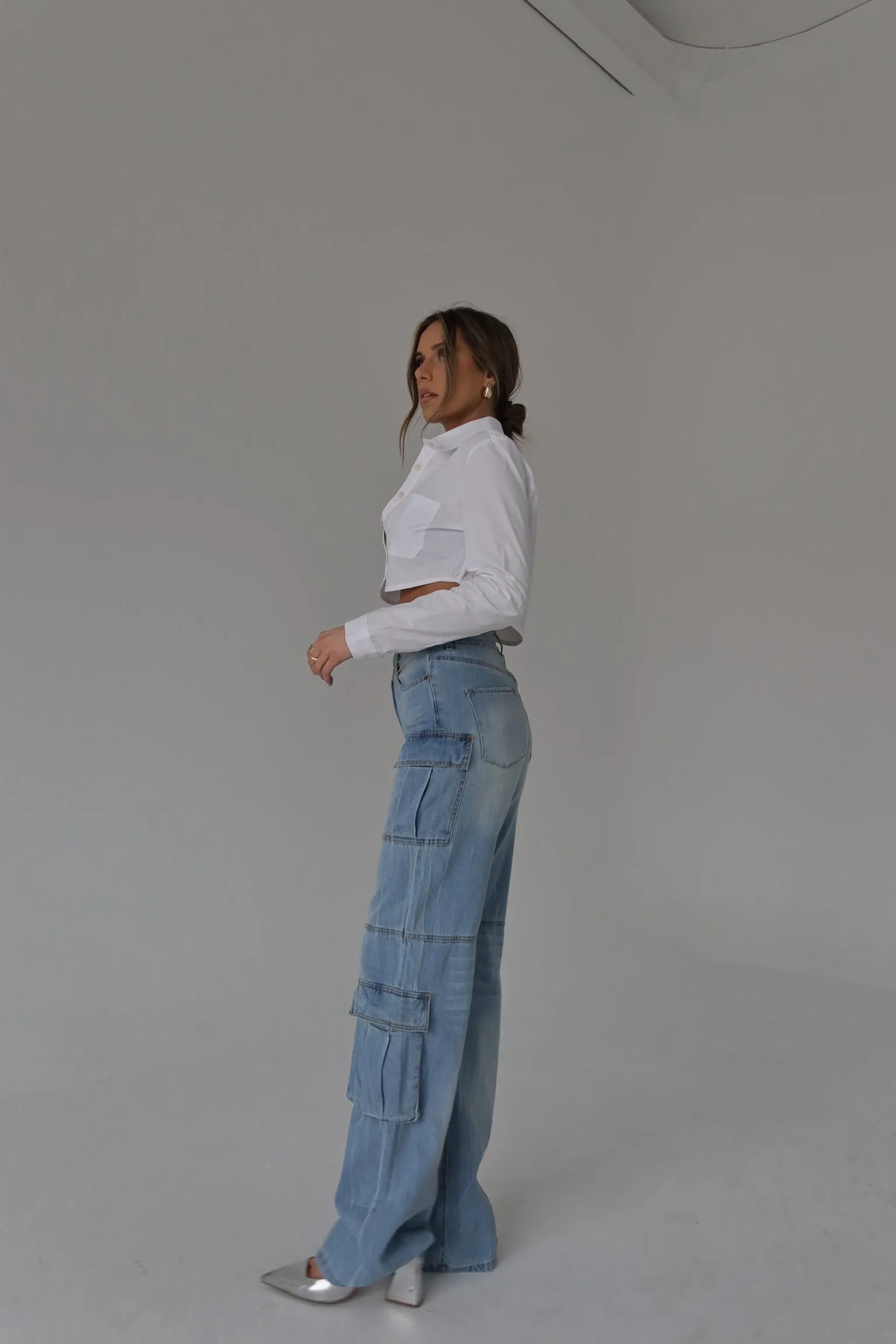 Trinity Denim Cargo Pants