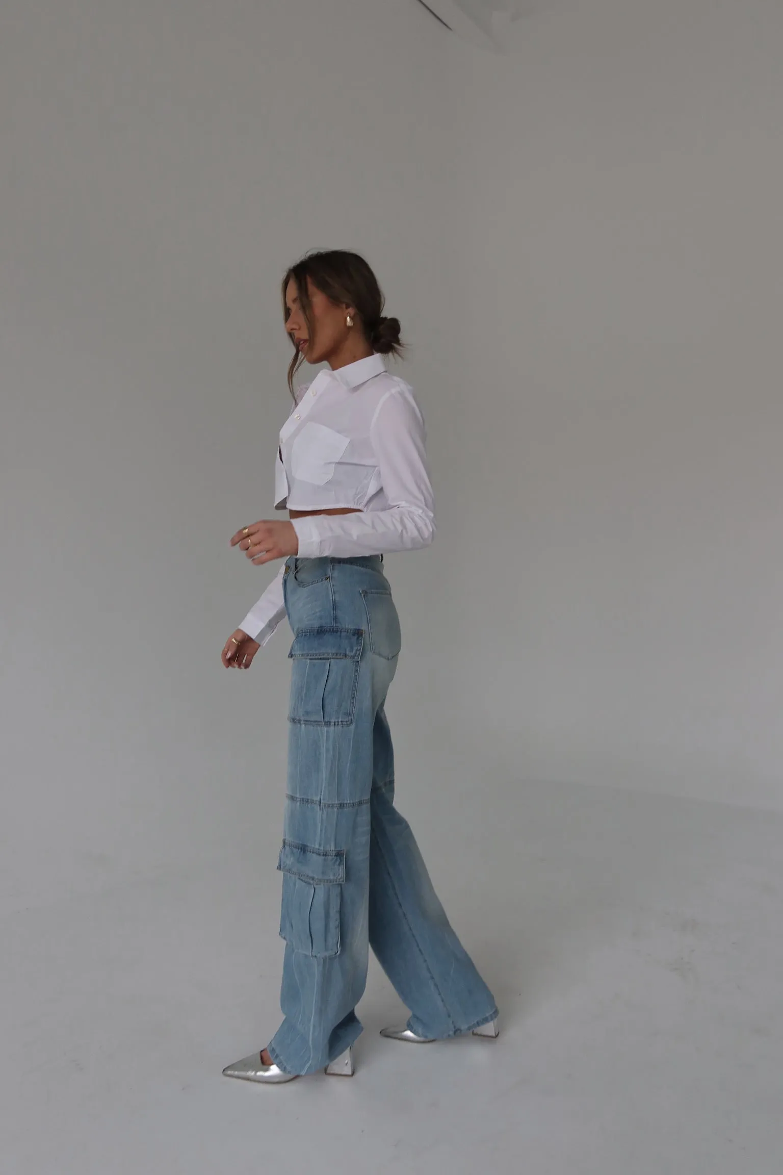 Trinity Denim Cargo Pants