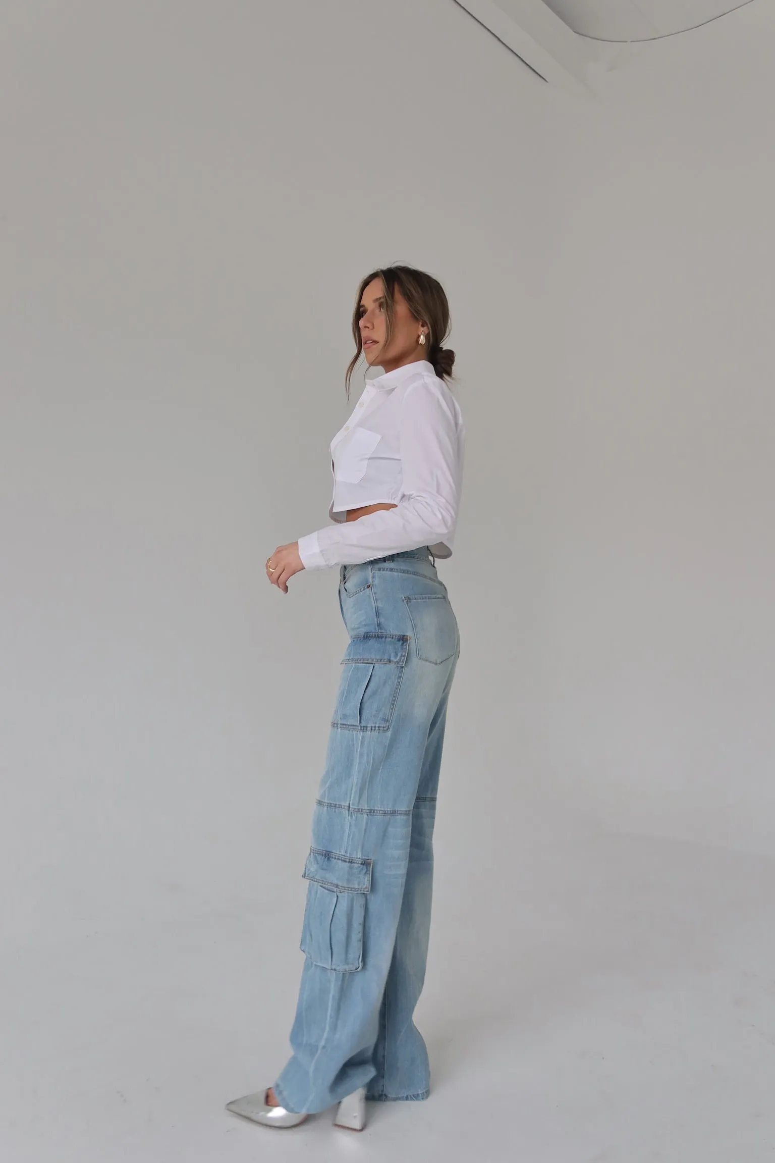 Trinity Denim Cargo Pants