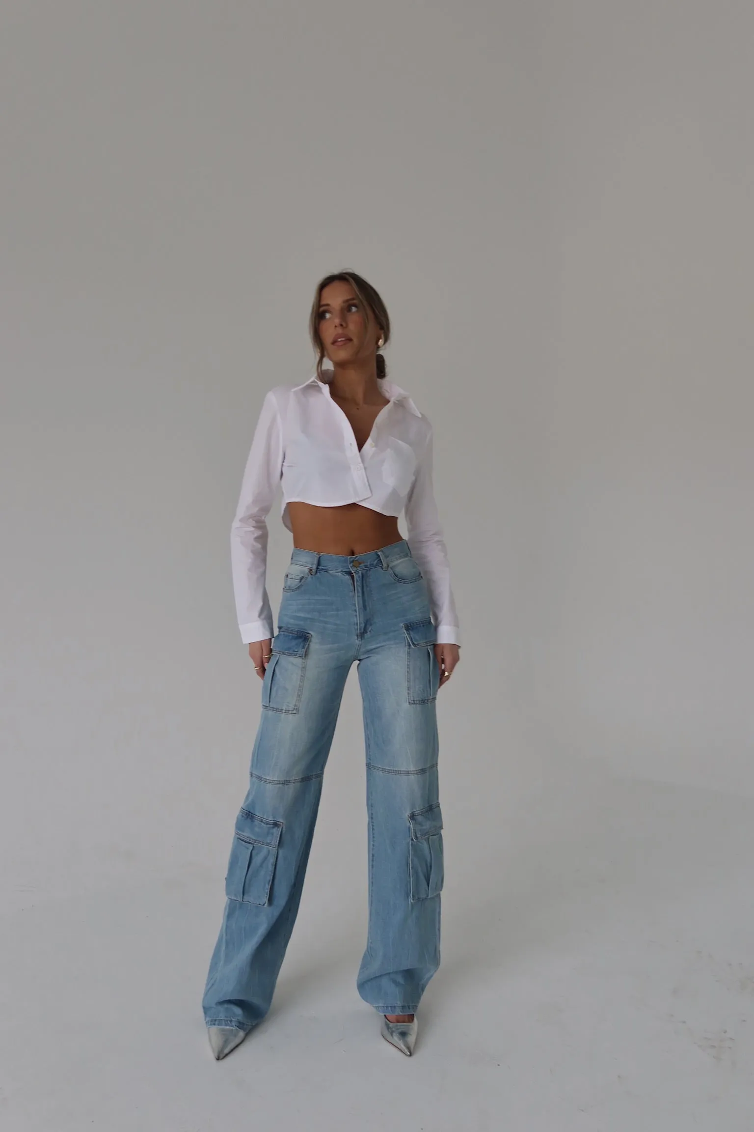 Trinity Denim Cargo Pants
